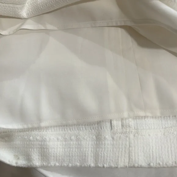 New Loft Size 10 95% cotton 1% spandex white sleeveless dress fully lined🍀🍀 - Picture 7 of 7